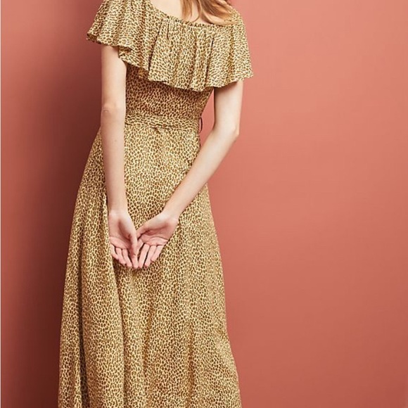 Anthropologie leopard print dress sz 8 - Picture 5 of 13